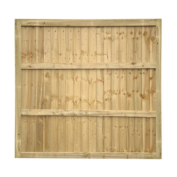 Framed Feather Edge Closeboard Fence Panels Green Treated