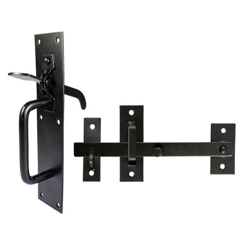 Medium Suffolk Thumb Latch | 205mm x 45mm | Epoxy Black | Timco