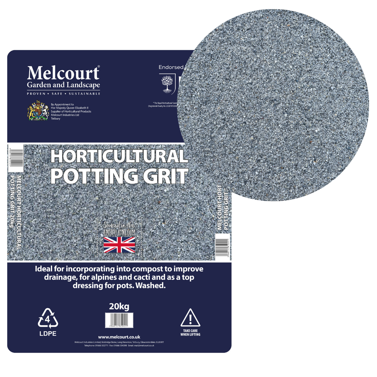 Horticultural Potting Grit | 20kg | Melcourt | Suregreen Limited