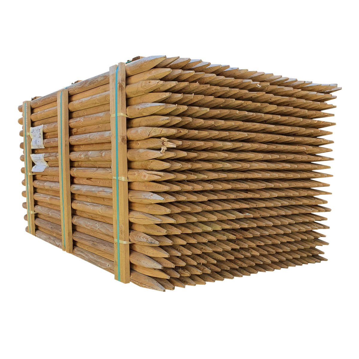 Suregreen Pallets of Machine Round Fence Posts