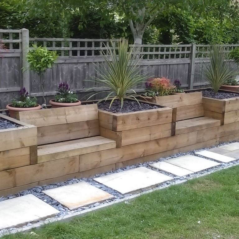 How to Use Railway Sleepers in Your Garden | Suregreen Ltd